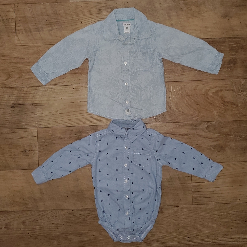 Boys Shirt and onesie by Carter's